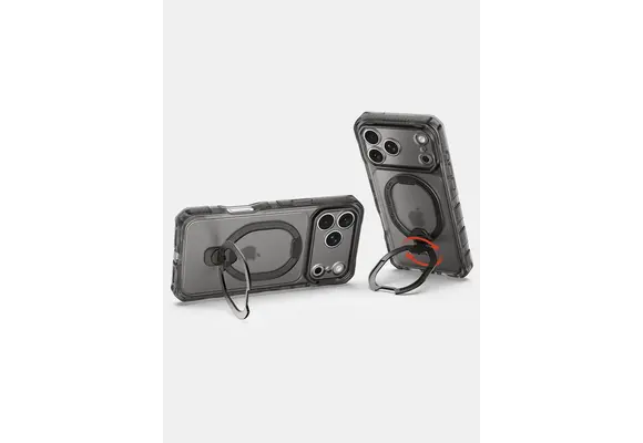 ITSKINS Hybrid R Vapor Stand With MagSafe Case for Apple iPhone 18 Pro Max / 17 Pro Max - Smoke