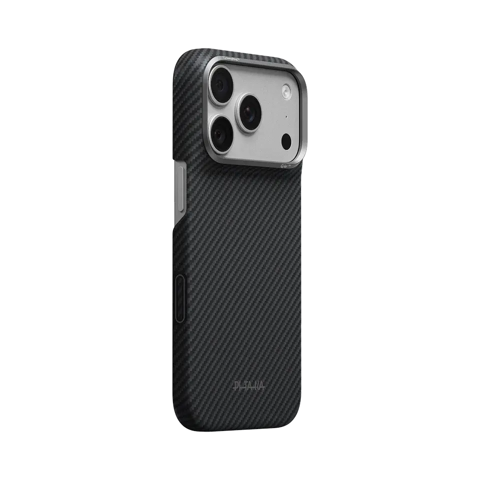 Pitaka Ultra Slim PitaTap MagSafe Case for iPhone 18 Pro / 17 Pro - Black/Grey