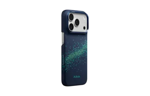 Pitaka Ultra Slim PitaTap MagSafe Case For iPhone 18 Pro / 17 Pro - Milky Way Galaxy