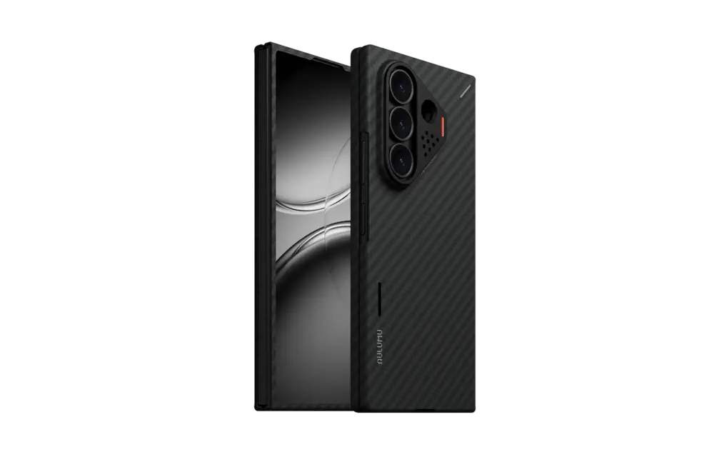 AULUMU Ultra Slim Aramid Fiber MagSafe Case for Samsung Galaxy Fold 8 Ultra - Black