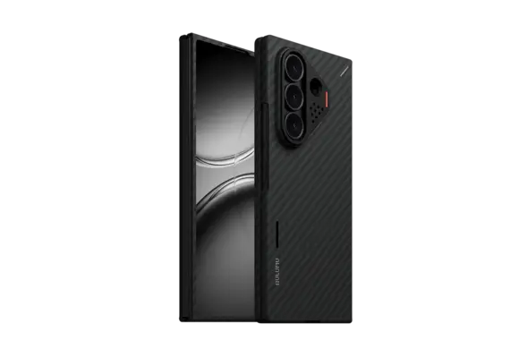AULUMU Ultra Slim  Aramid Fiber MagSafe Case for Samsung Galaxy Fold 8 Ultra  - Black