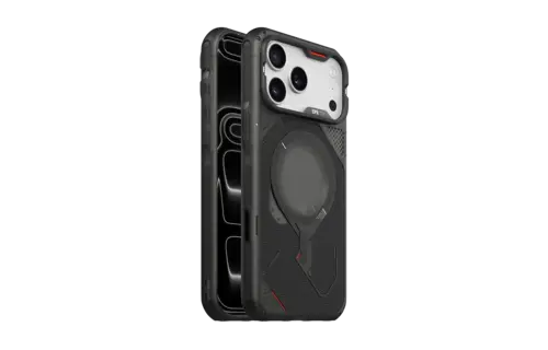 AULUMU A18 Rugged Outdoor MagSafe Case for iPhone 18 Pro / 17 Pro - Translucent Black
