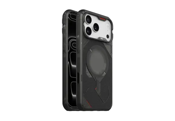 AULUMU A18 Rugged Outdoor MagSafe Case for iPhone 18 Pro / 17 Pro - Translucent Black