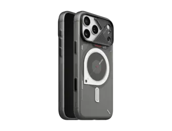 AULUMU A18 Frosted MagSafe Case Subtle Glow-in-the -Dark for iPhone 18 Pro Max / 17 Pro Max - Translucent Gray