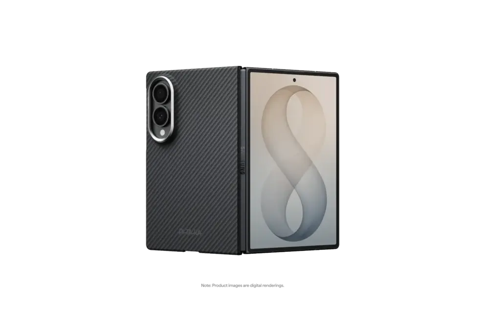 Pitaka Ultra Slim Edge MagSafe Case for Samsung Galxay Fold 8 - Black/Grey