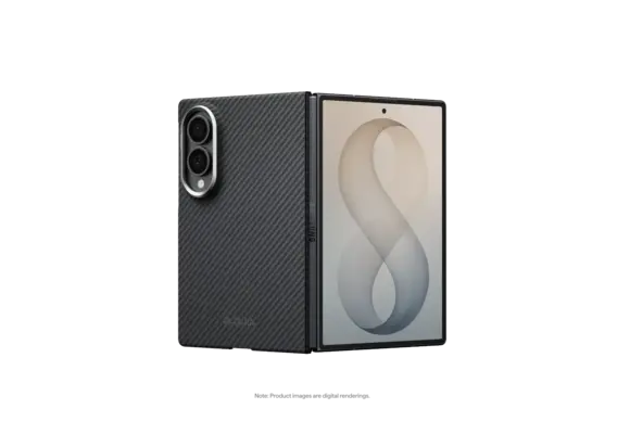 Pitaka Ultra Slim Edge MagSafe Case for Samsung Galxay Fold 8 - Black/Grey