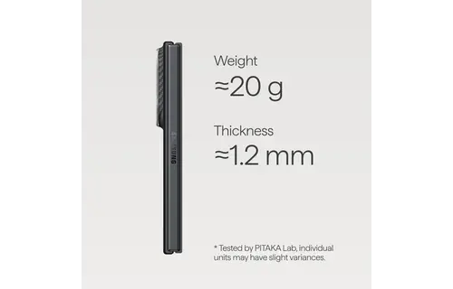 Pitaka Ultra Slim Edge MagSafe Case for Samsung Galxay Z Fold 8 - Black/Grey