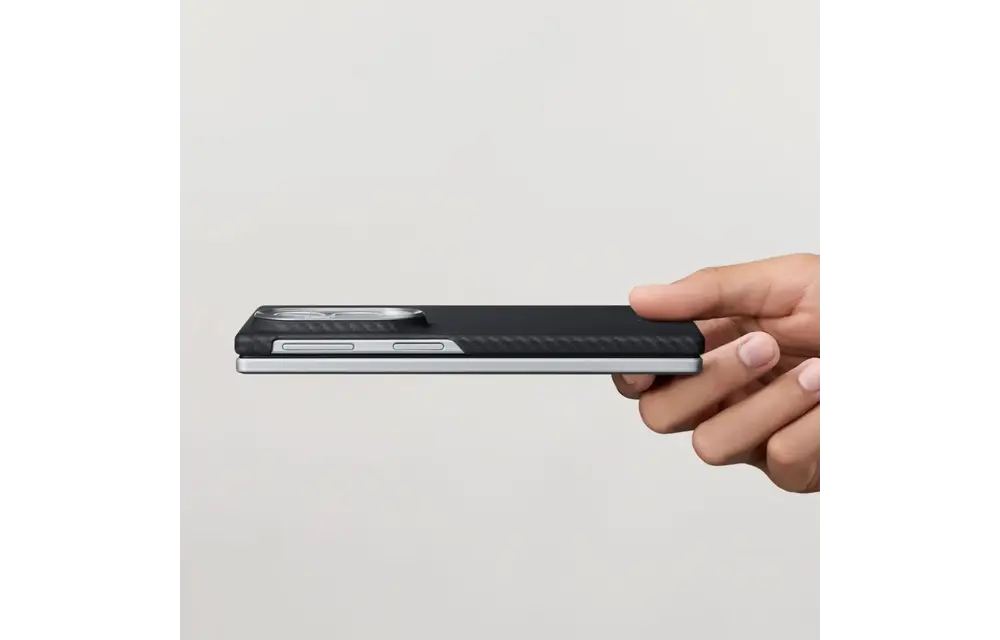 Pitaka Ultra Slim Edge MagSafe Case for Samsung Galxay Z Fold 8 - Black/Grey