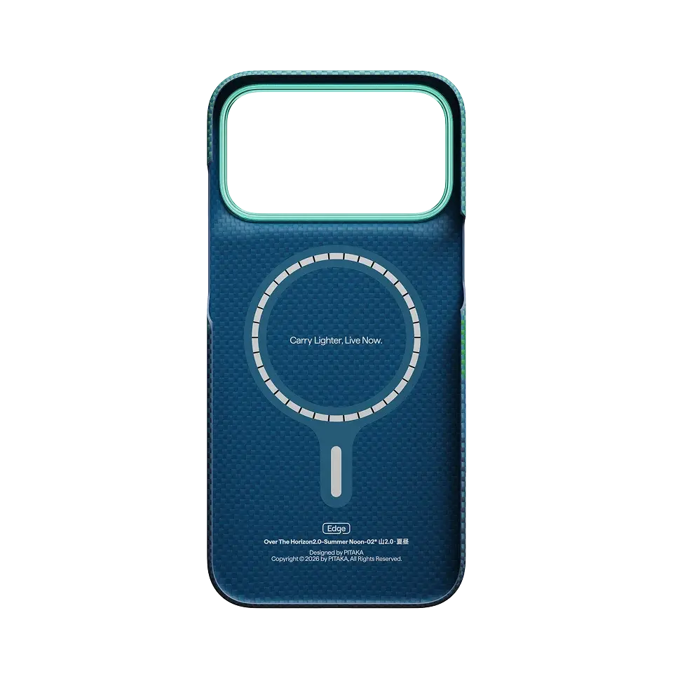 Pitaka Ultra Slim PitaTap MagSafe Case For iPhone 18 Pro / 17 Pro - Over the Horizon Summer Noon