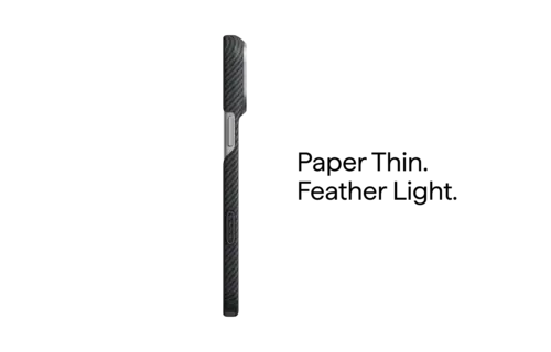 Pitaka Ultra Slim PitaTap MagSafe Case for iPhone 18 Pro Max / 17 Pro Max - Black/Grey