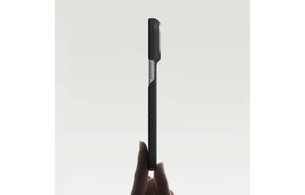 Pitaka Ultra Slim PitaTap MagSafe Case for iPhone 18 Pro Max / 17 Pro Max - Black/Grey