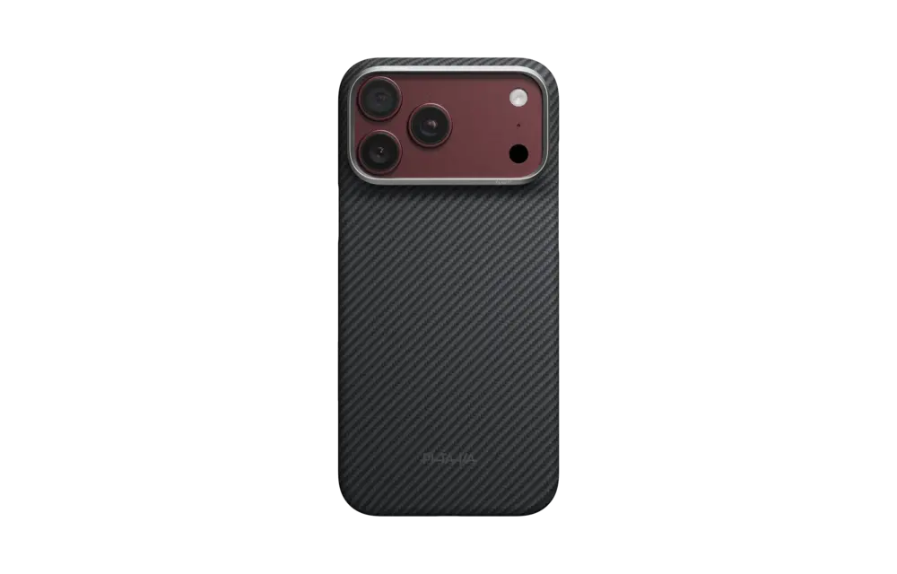 Pitaka Ultra Slim PitaTap MagSafe Case for iPhone 18 Pro Max / 17 Pro Max - Black/Grey