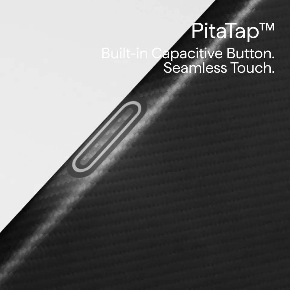 Pitaka Ultra Slim PitaTap MagSafe Case for iPhone 18 Pro / 17 Pro - Black/Grey