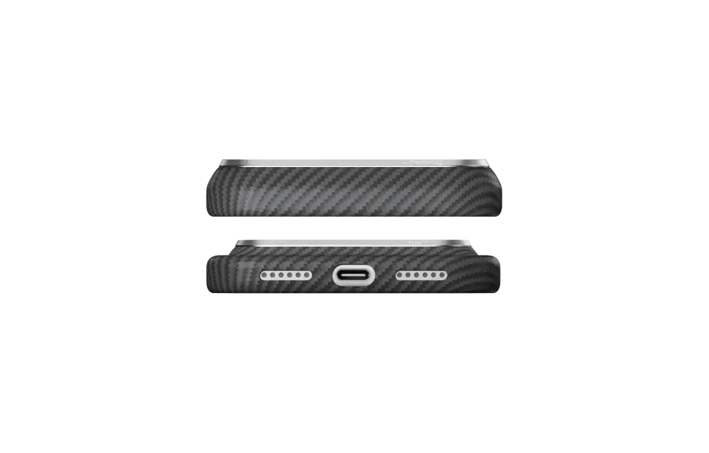 Pitaka Ultra Slim PitaTap MagSafe Case for iPhone 18 Pro / 17 Pro - Black/Grey