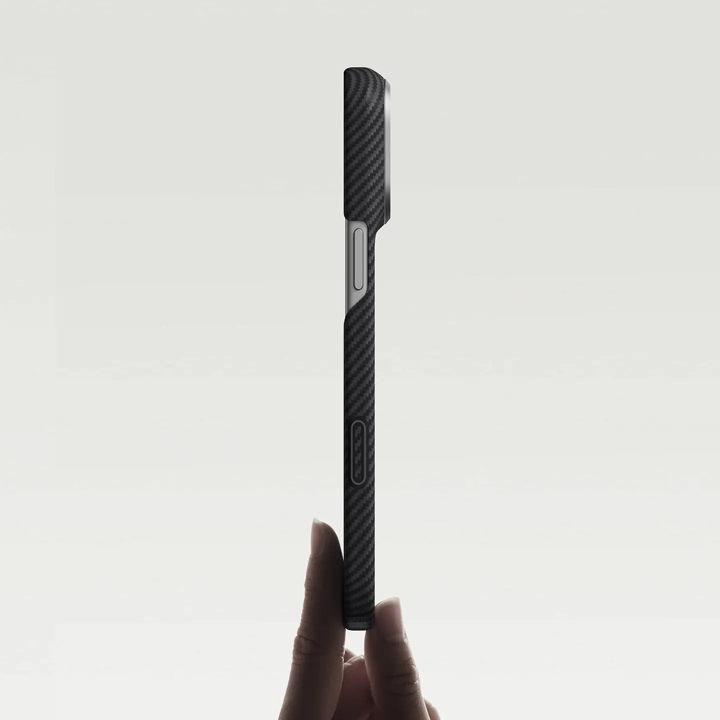 Pitaka Ultra Slim PitaTap MagSafe Case for iPhone 18 Pro / 17 Pro - Black/Grey