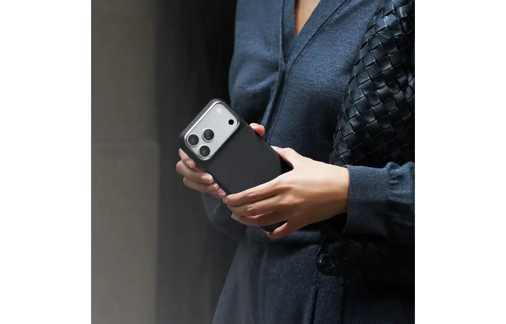 Pitaka Ultra Slim PitaTap MagSafe Case for iPhone 18 Pro / 17 Pro - Black/Grey