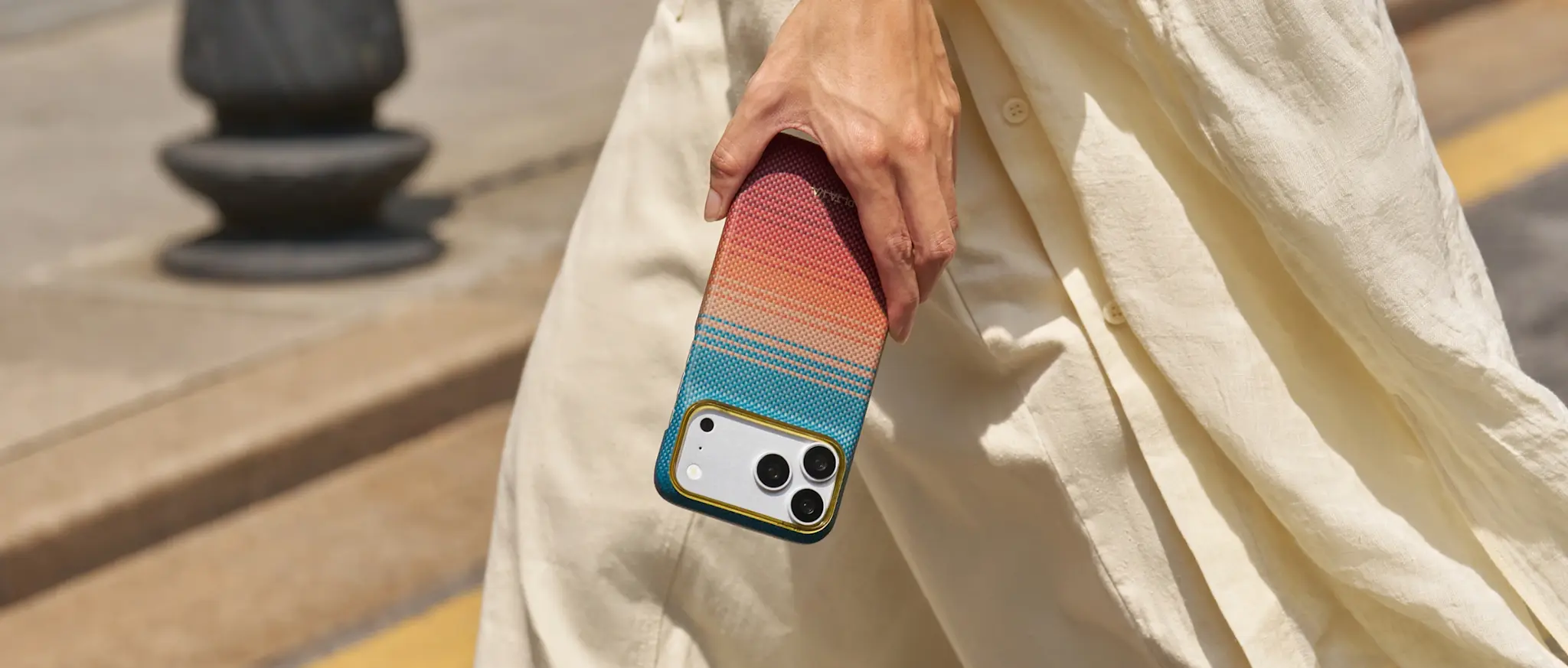 Pitaka Ultra Slim PitaTap MagSafe Case For iPhone 18 Pro / 17 Pro - Sunset California Dream