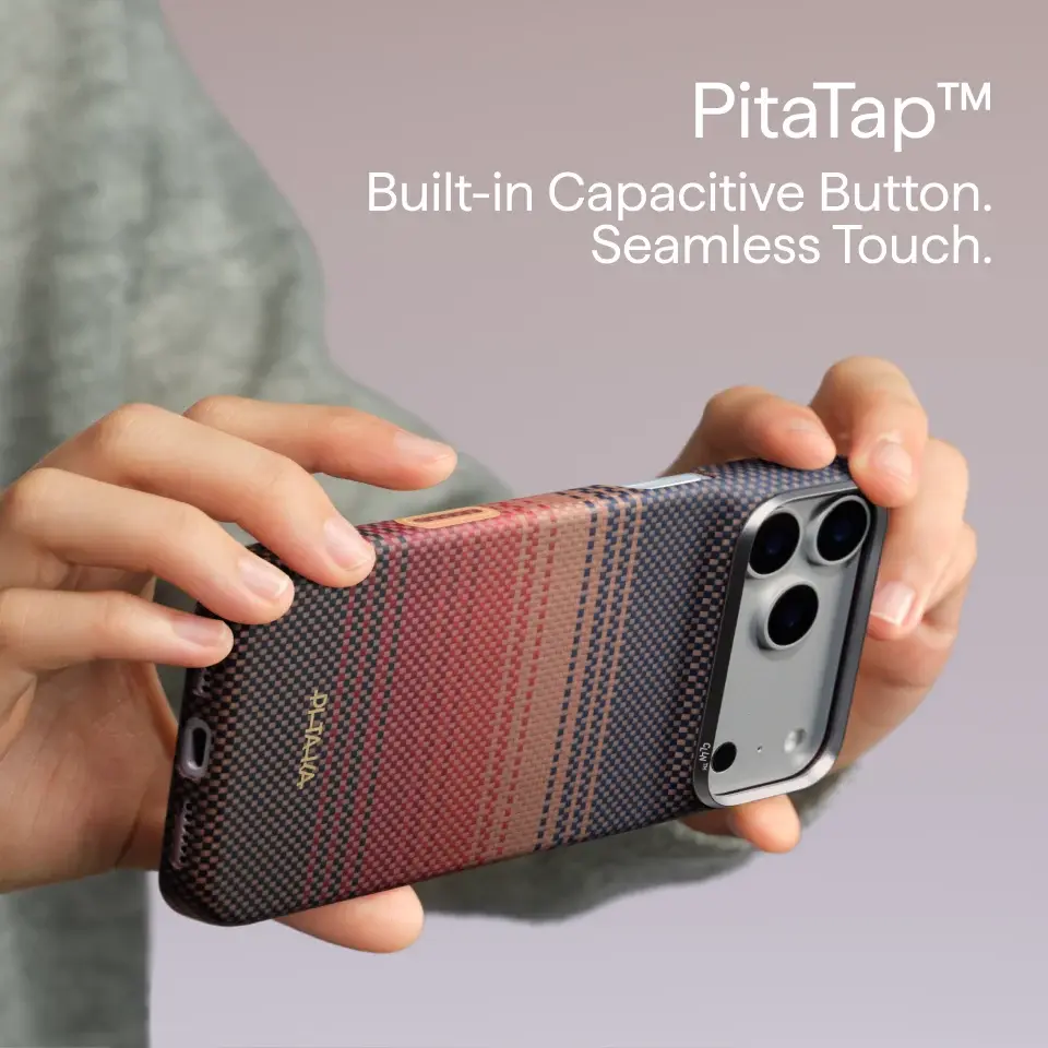 Pitaka Ultra Slim PitaTap MagSafe Case for iPhone 18 Pro Max / 17 Pro Max - Sunset