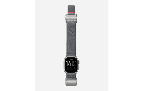 AULUMU C03 Titanium Alloy Mag Buckle Nylon Strap Quick-Release Band for Apple Watch Ultra 49mm & 42,44,45.46mm - Titanium Grey