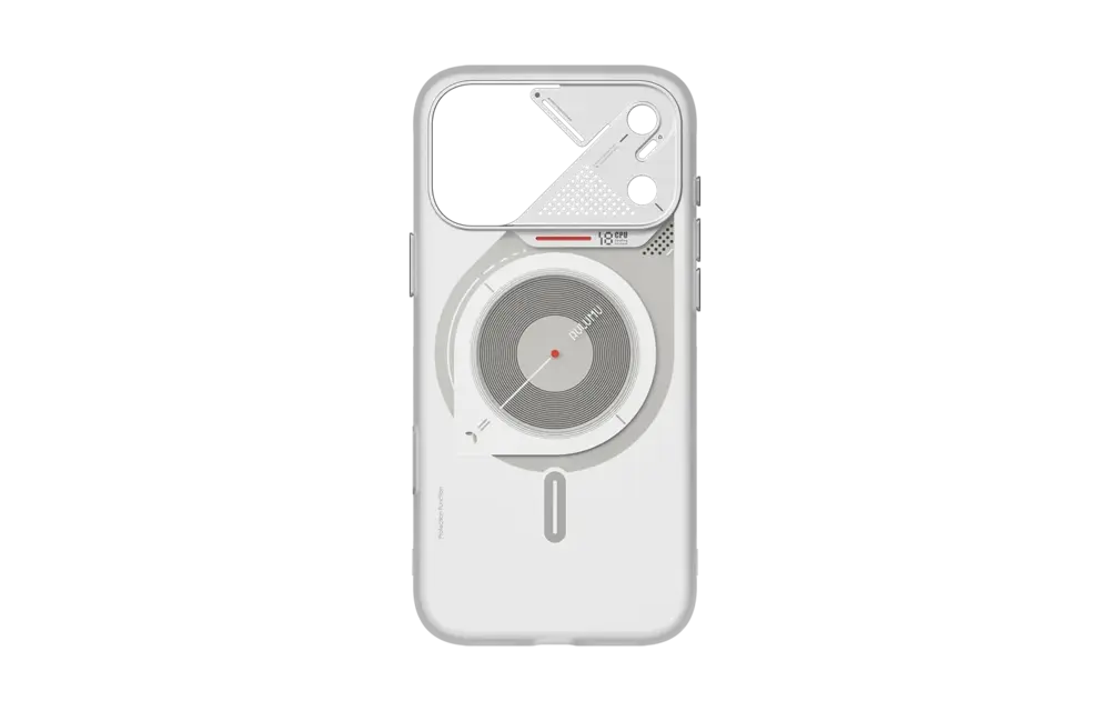 AULUMU A18 Frosted MagSafe Case Subtle Glow-in-the -Dark for iPhone 18 Pro / 17 Pro - Translucent White