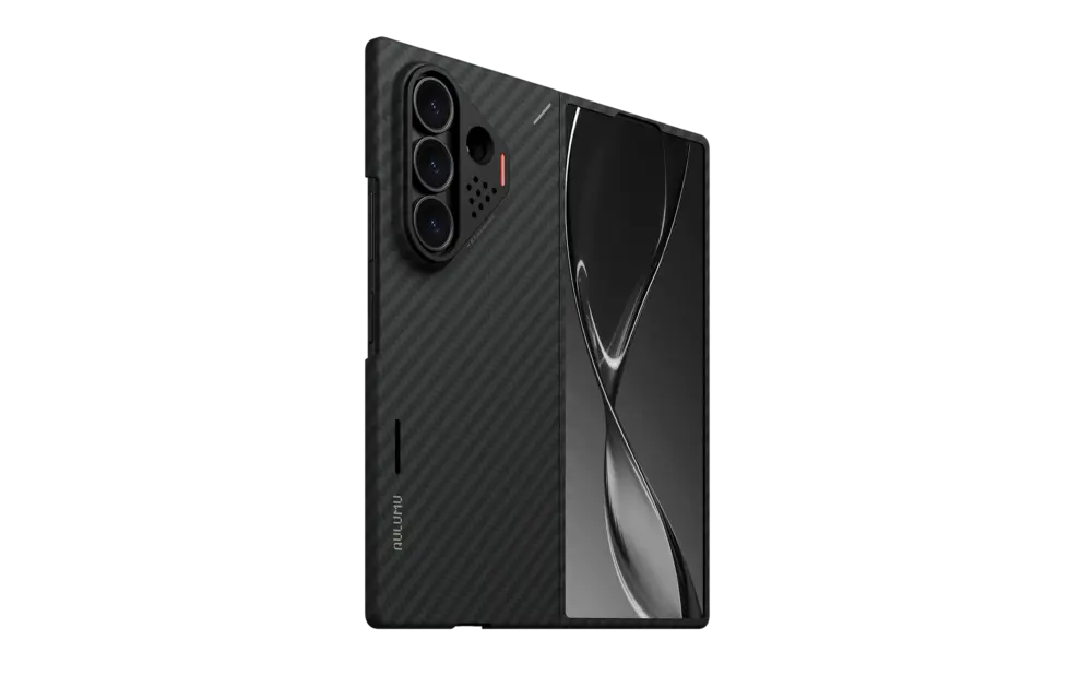 AULUMU Ultra Slim  Aramid Fiber MagSafe Case for Samsung Galaxy Fold 8 Ultra  - Black