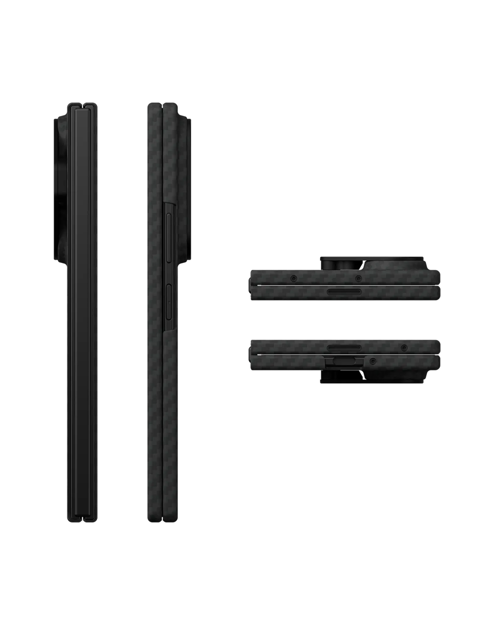 AULUMU Ultra Slim  Aramid Fiber MagSafe Case for Samsung Galaxy Fold 8 Ultra  - Black