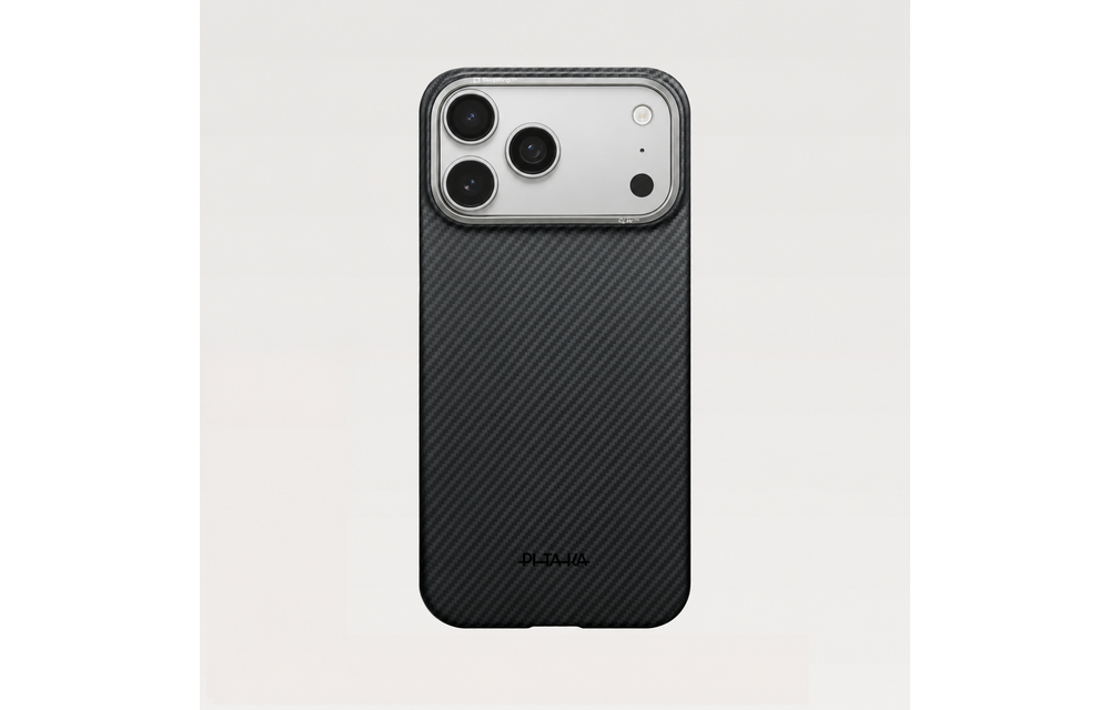 Pitaka Ultra Slim PitaTap MagSafe Case for iPhone 18 Pro / 17 Pro - Black/Grey