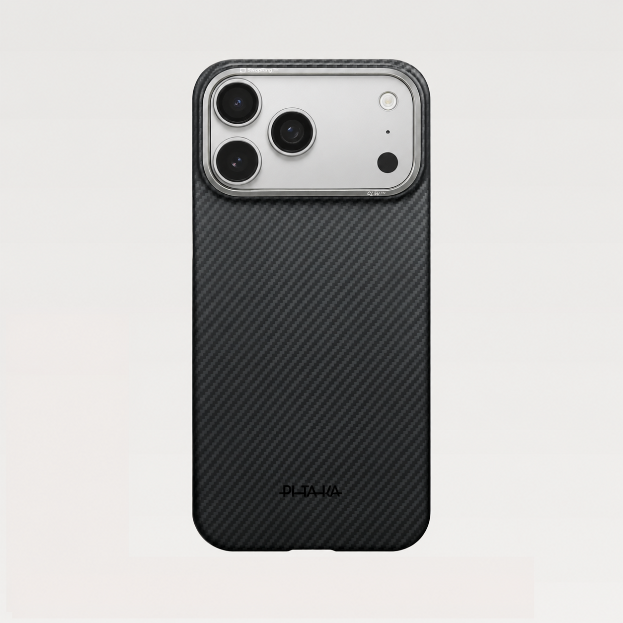 Pitaka Ultra Slim PitaTap MagSafe Case for iPhone 18 Pro / 17 Pro - Black/Grey