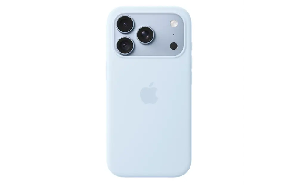 Apple iPhone 18 Pro Silicone Case with MagSafe – Crisp Blue