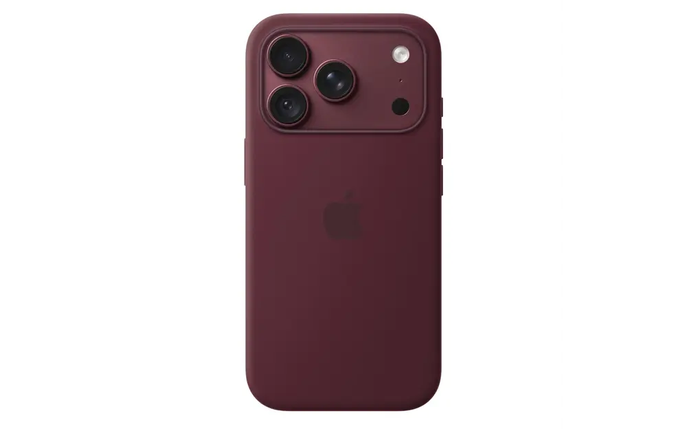 Apple iPhone 18 Pro Silicone Case with MagSafe – Burgundy