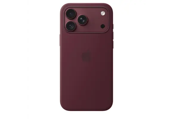 Apple iPhone 18 Pro Max Silicone Case with MagSafe – Burgundy