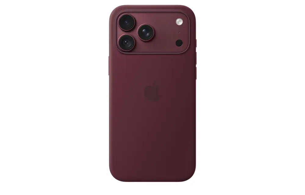 Apple iPhone 18 Pro Max Silicone Case with MagSafe – Burgundy