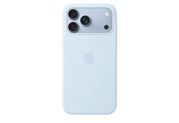 Apple iPhone 18 Pro Max Silicone Case with MagSafe – Crisp Blue