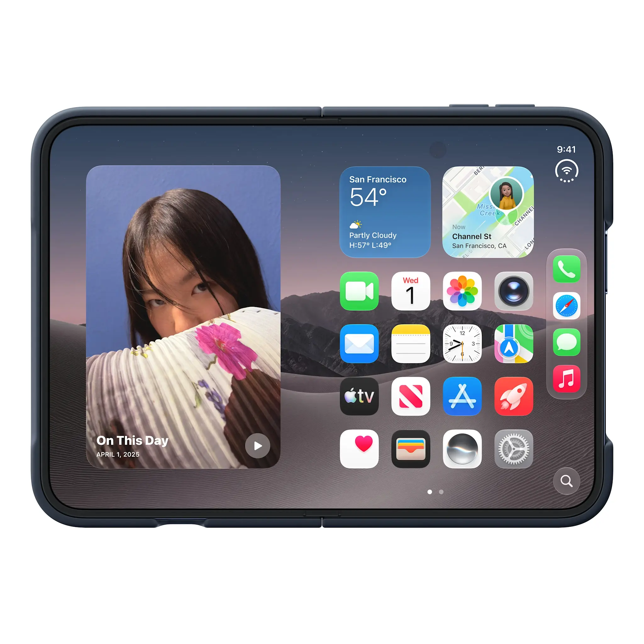 Apple iPhone Duo Silicone Case with MagSafe – Navy Blue