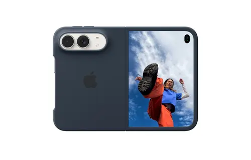Apple iPhone Duo Silicone Case with MagSafe – Navy Blue