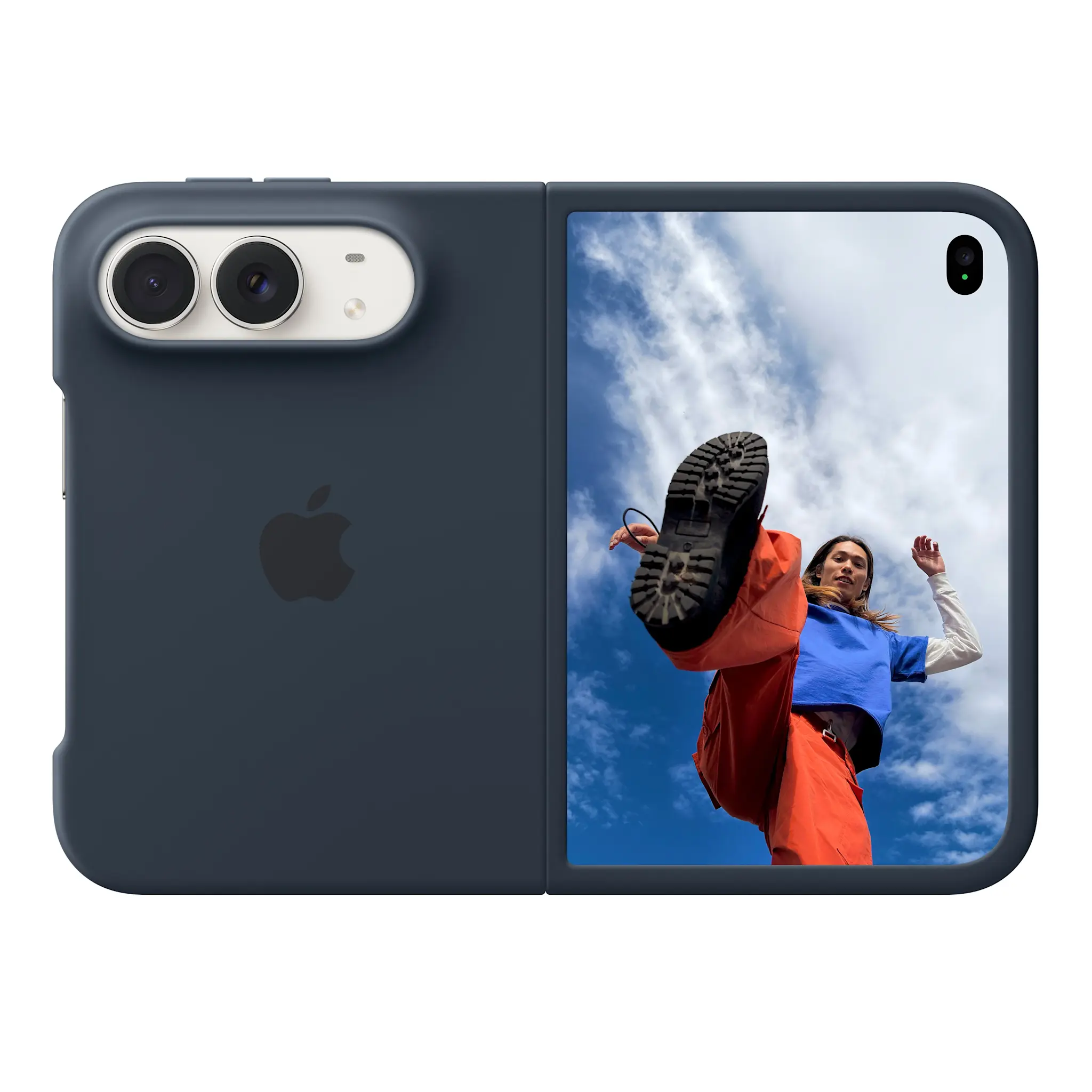 Apple iPhone Duo Silicone Case with MagSafe – Navy Blue