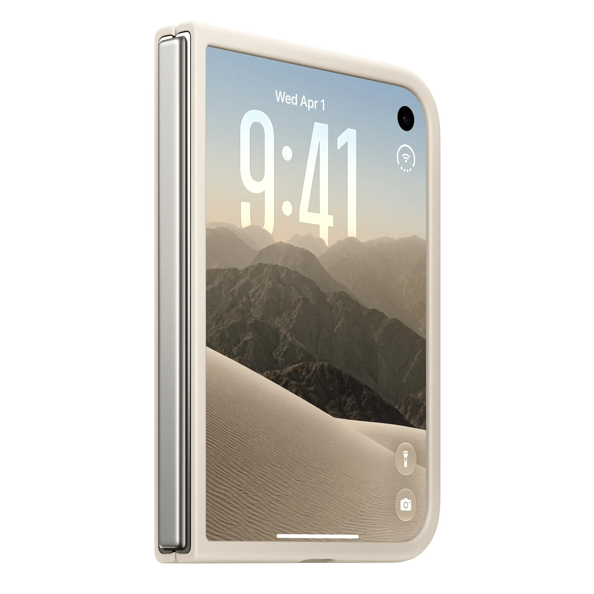 Apple iPhone Duo Silicone Case with MagSafe – Sand