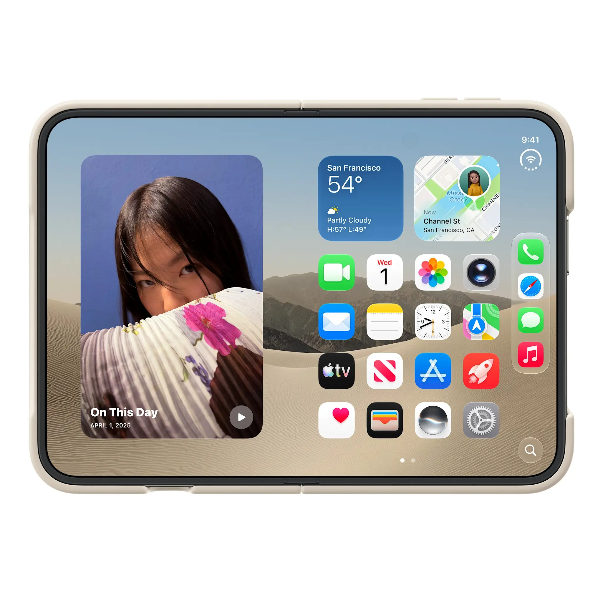 Apple iPhone Duo Silicone Case with MagSafe – Sand