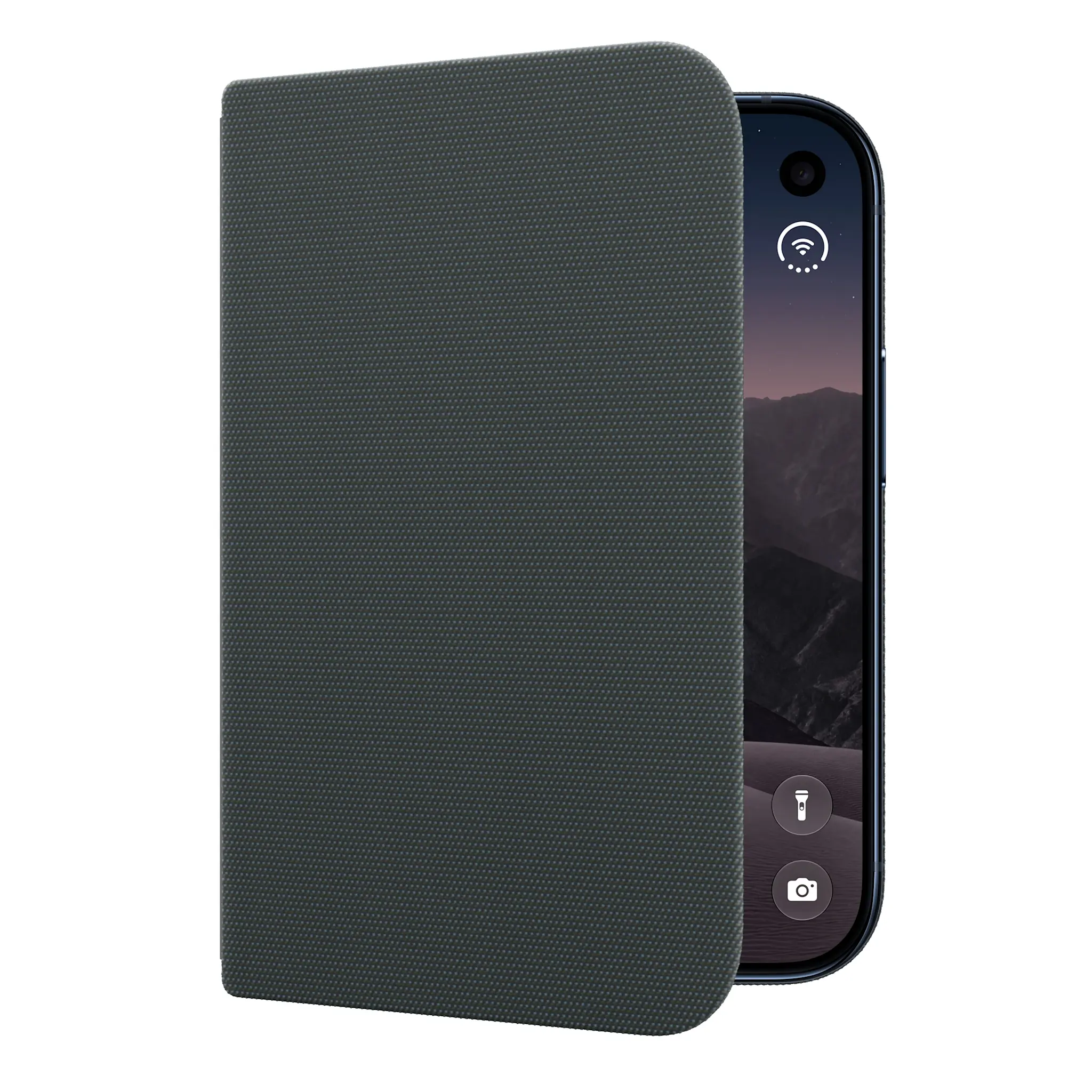 Apple iPhone Duo TechWoven Folio Case with Kickstand MagSafe – Navy Blue