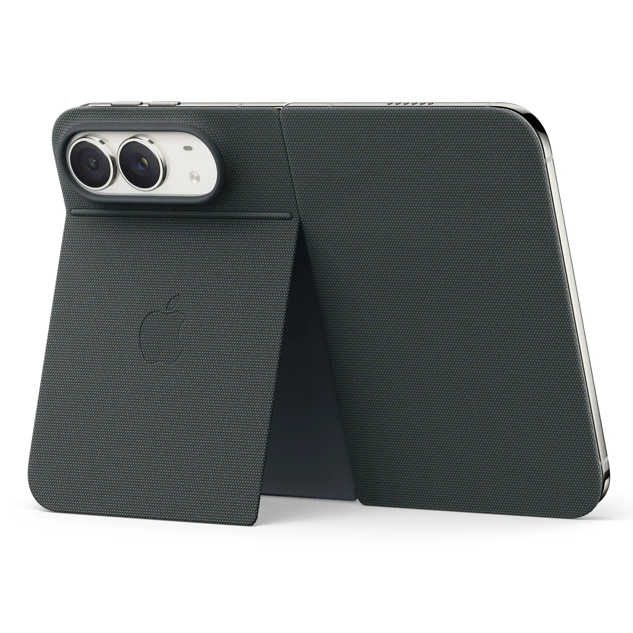 Apple iPhone Duo TechWoven Folio Case with Kickstand MagSafe – Navy Blue