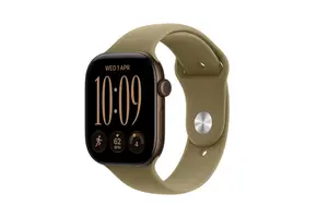 Apple Watch Series 12 GPS, 42mm Aluminium Case with Olive Sport Band M/S - Dark Bronze
