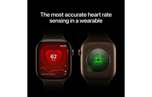 Apple Watch Series 12 GPS, 42mm Aluminium Case with Olive Sport Band M/S - Dark Bronze