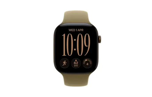Apple Watch Series 12 GPS, 42mm Aluminium Case with Olive Sport Band M/S - Dark Bronze