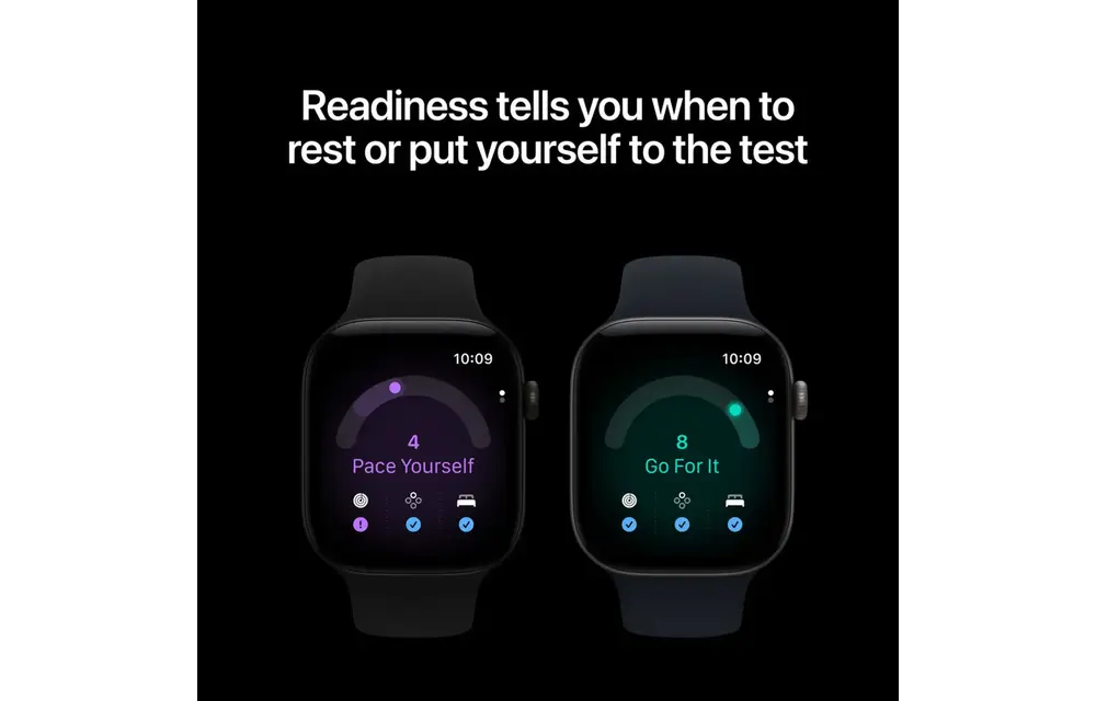 Apple Watch Series 12 GPS, 46mm Aluminium Case with Black Sport Band M/S - Black