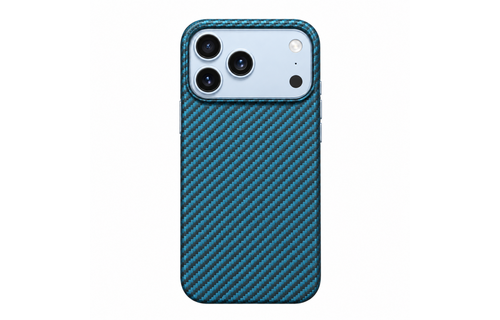 Pitaka Ultra Slim PitaTap MagSafe Case for iPhone 18 Pro / 17 Pro - Black/Blue