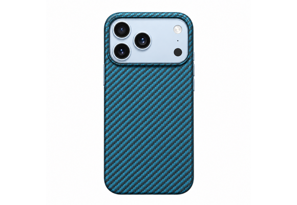 Pitaka Ultra Slim PitaTap MagSafe Case for iPhone 18 Pro / 17 Pro - Black/Blue