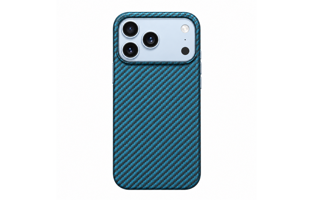 Pitaka Ultra Slim PitaTap MagSafe Case for iPhone 17 Pro Max - Black/Blue