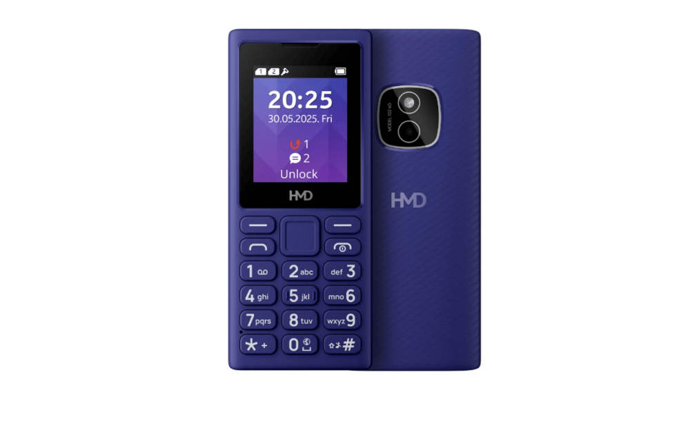 HMD 102 4G Dual SIM Feature keypad Phone with Cloud Apps - Purple