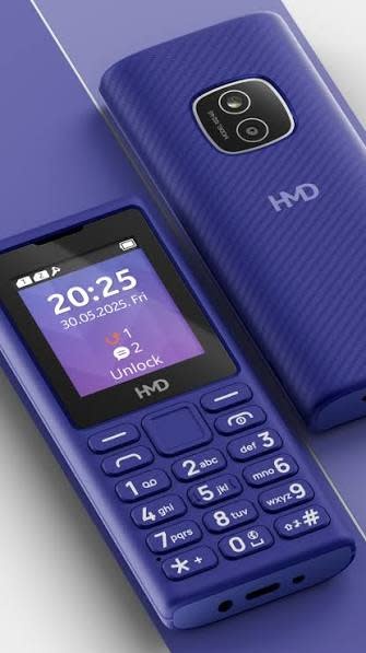 HMD 102 4G Dual SIM Feature keypad Phone with Cloud Apps - Purple