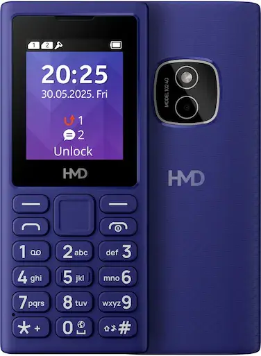 HMD 102 4G Dual SIM Feature keypad Phone with Cloud Apps - Purple